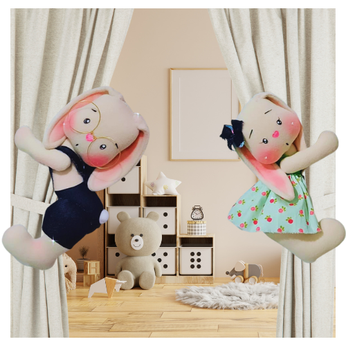 Aula Com Molde Casal De Coelhos Enfeite Porta Ou Cortina