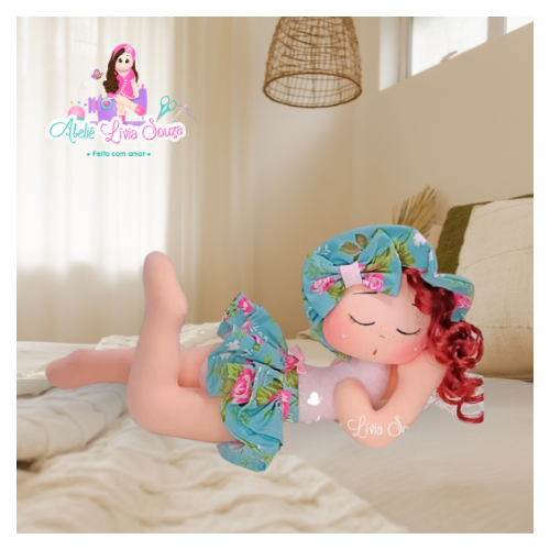 Aula Com Molde Boneca Deitada Para Cama 35 cm